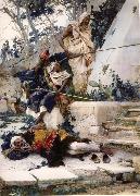 Baron Antoine-Jean Gros Arab Guards on the Watch oil on canvas